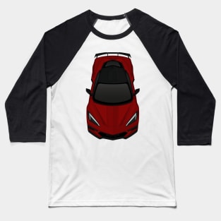 C8 Dark-red Baseball T-Shirt